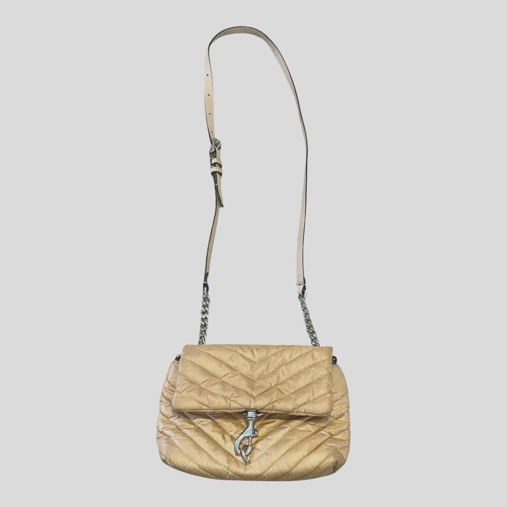 Rebecca Minkoff Edie Crossbody Bag Quilted Dune Small Puffer Purse